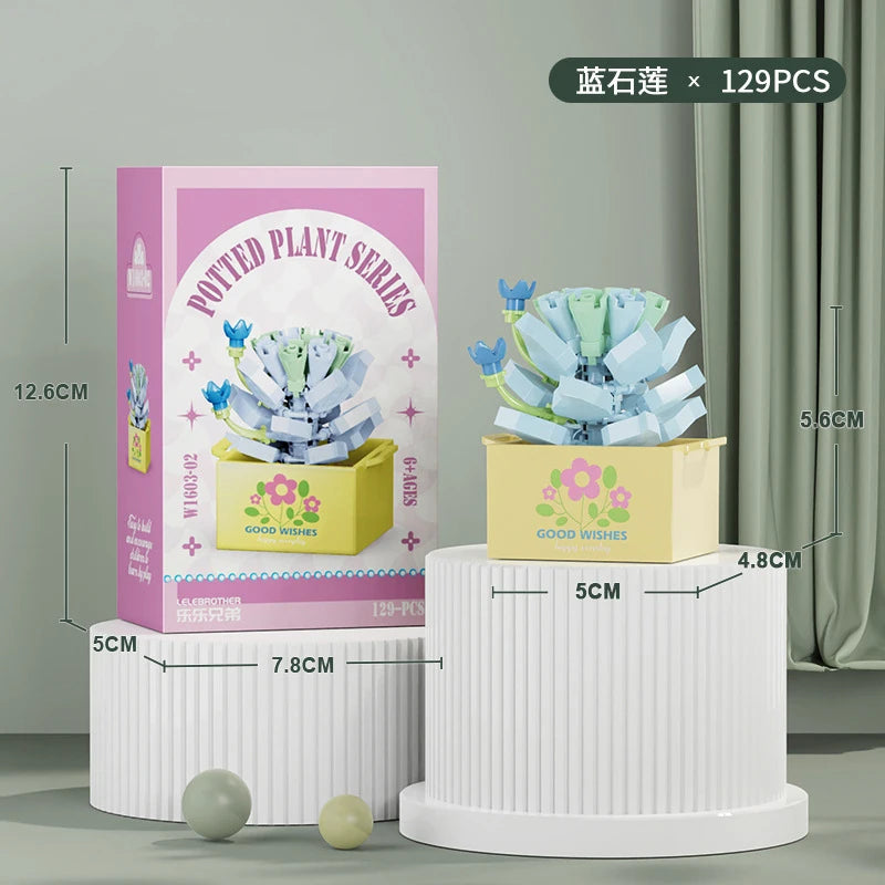 Bouquet Flower Mini Diy Building Block Toys for Children Bricks Blocks for Adults Constructor Micro Bricks Construction Set Gift - CADA BRICKS®