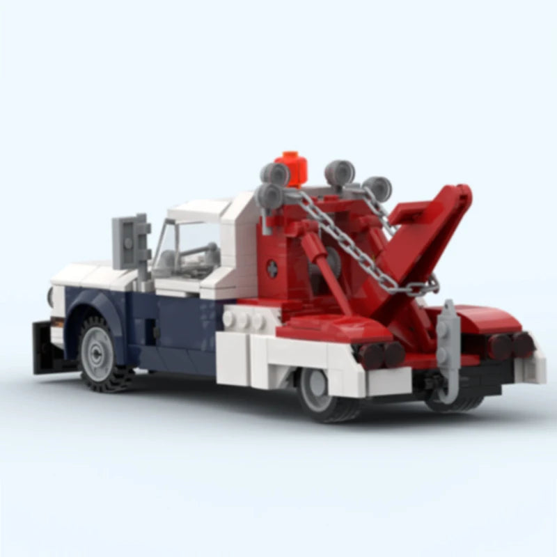 Speed Champion City Car Model MOC Building Bricks F350 Tow Truck Modular Technology Gifts Holiday Assemble Children Toys Suit