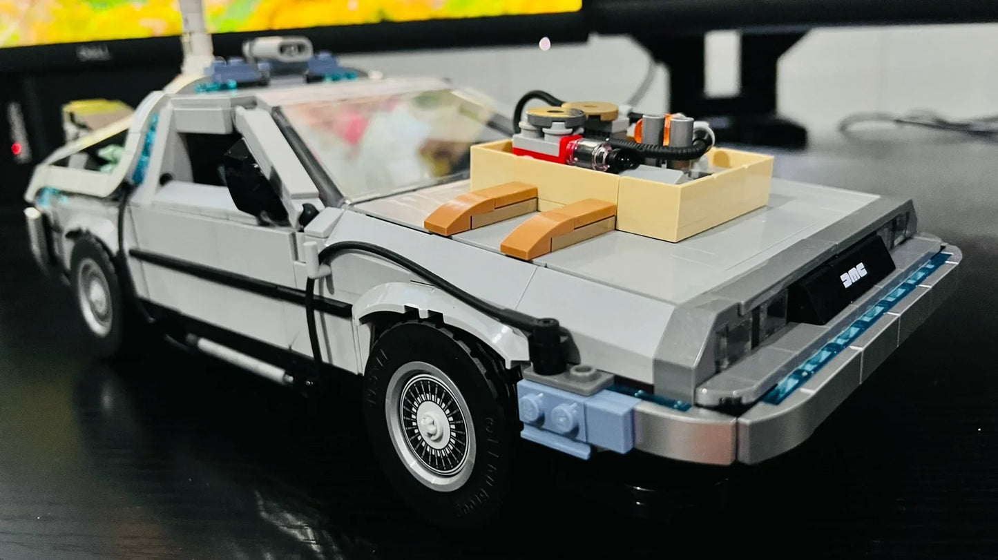 Back to the Future Time Machine DeLorean Model Building Blocks Children's Assembly Toy Boy's Gift - CADA BRICKS®