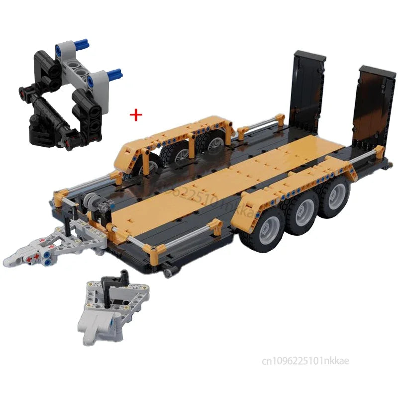 MOC 42126 F-150 Raptor Car Trailer Technical Hitch Crane Platform Hardtop Bumper Roofrack Building Blocks DIY Bricks Toy Gifts - CADA BRICKS®