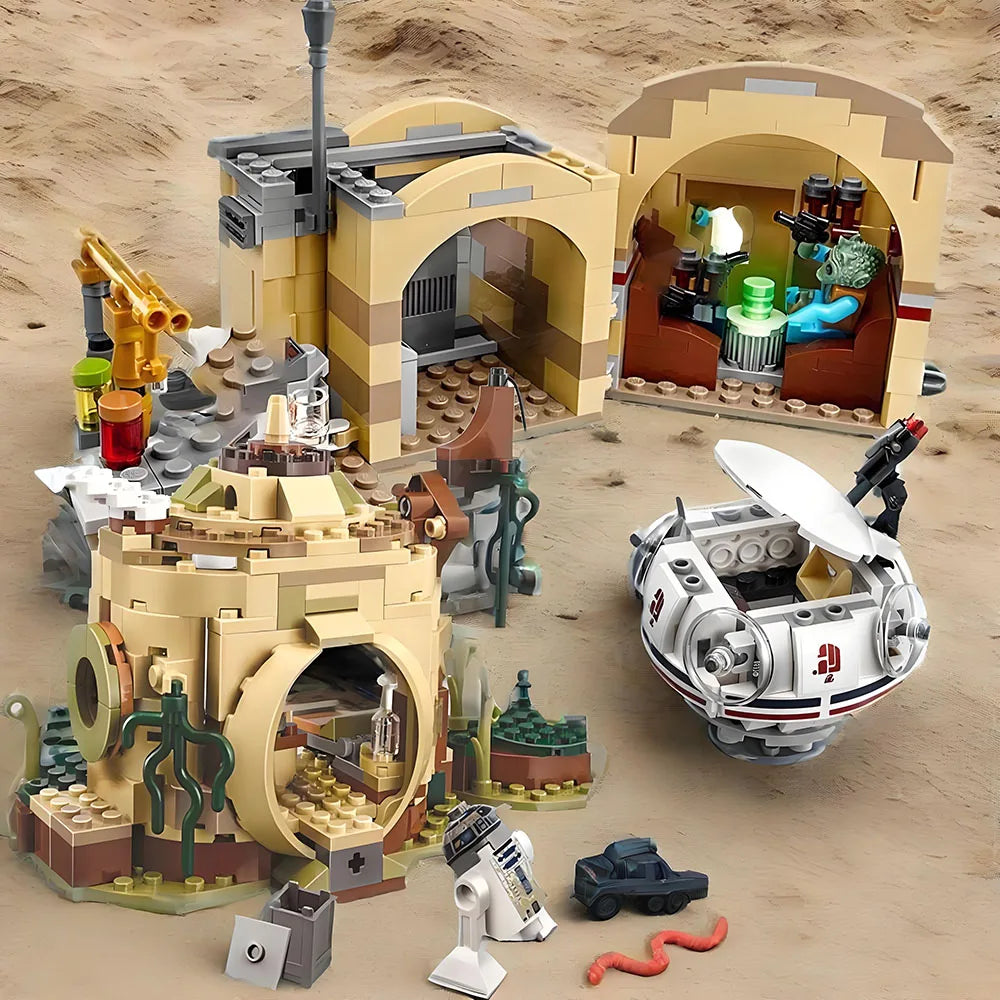 MOC 400PCS Mos Eisiley Cantina Space Plan Wars Bar And Tavern Building Blocks Bricks Compatible Toy Gift - CADA BRICKS®