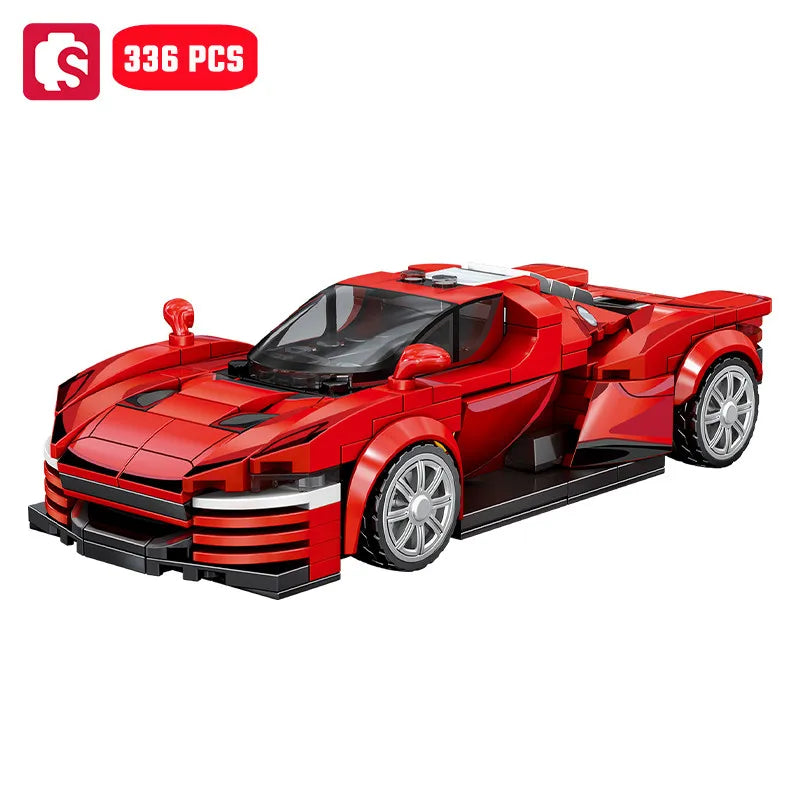 SEMBO Speed Sports Car Assemblage Building Blocks MOC Racing Vehicle, Technical Auto Models Car Construction Set, zabawki dla chłopców, prezenty