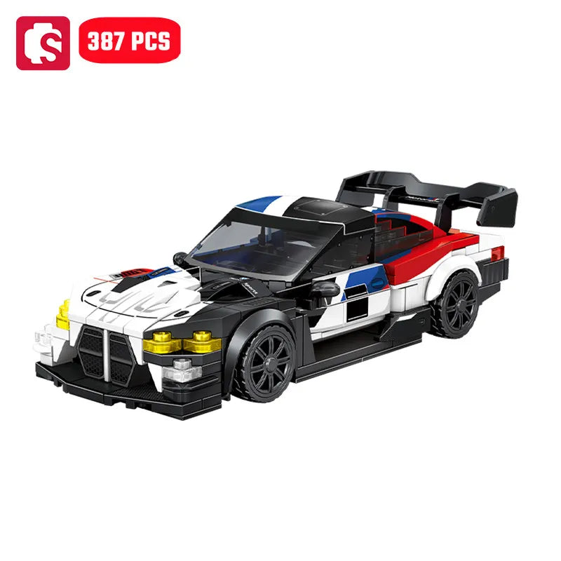 SEMBO Speed Sports Car Assemblage Building Blocks MOC Racing Vehicle, Technical Auto Models Car Construction Set, zabawki dla chłopców, prezenty
