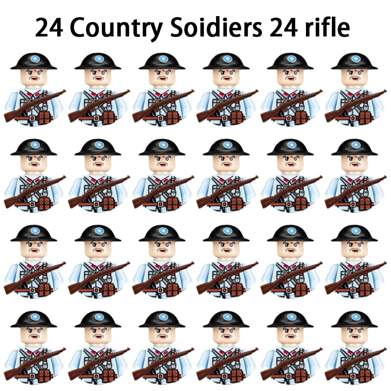 Military Building Blocks, Figures, Action Figures, Toys, Mini Dolls, Soldier Characters, Children's Toys, National Army Phalanx - CADA BRICKS®