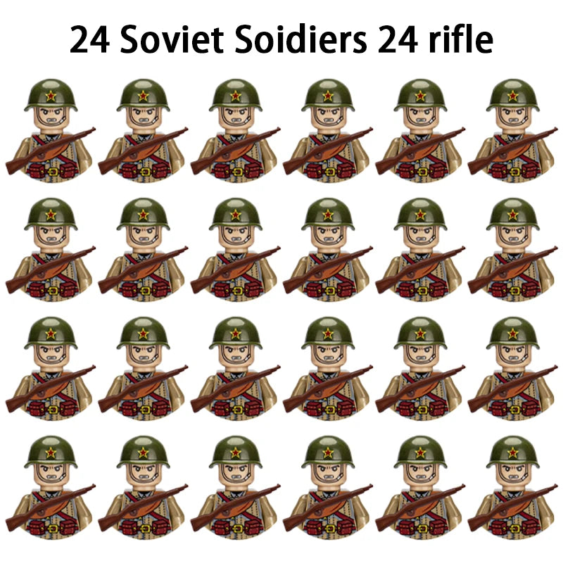 Military Building Blocks, Figures, Action Figures, Toys, Mini Dolls, Soldier Characters, Children's Toys, National Army Phalanx - CADA BRICKS®