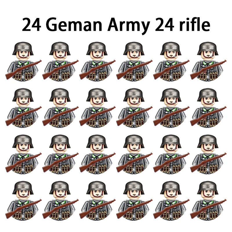 Military Building Blocks, Figures, Action Figures, Toys, Mini Dolls, Soldier Characters, Children's Toys, National Army Phalanx - CADA BRICKS®