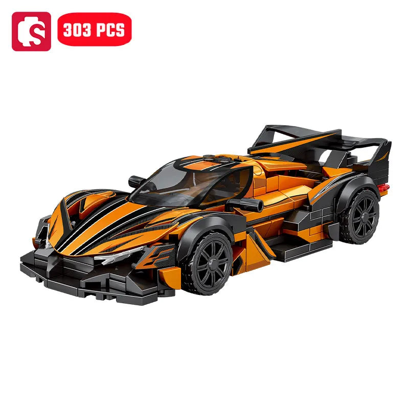 SEMBO Speed Sports Car Assemblage Building Blocks MOC Racing Vehicle, Technical Auto Models Car Construction Set, zabawki dla chłopców, prezenty