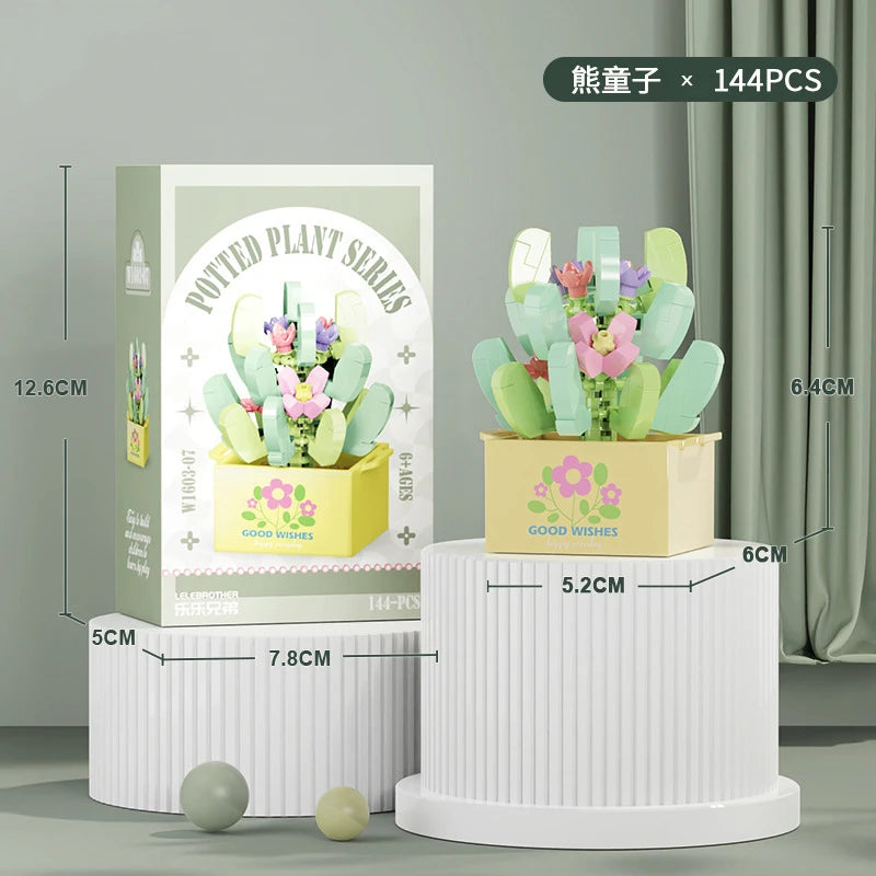 Bouquet Flower Mini Diy Building Block Toys for Children Bricks Blocks for Adults Constructor Micro Bricks Construction Set Gift - CADA BRICKS®
