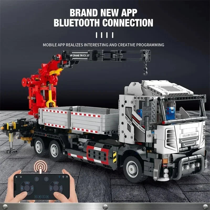 2328PCS Multifunctional Crane Truck Building Blocks Remote Control Engineering Vehicle RC Car Bricks Kids Toys Birthday Gifts - CADA BRICKS®