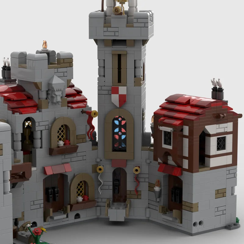 Regal Moat Castle Building Blocks Set - Medieval Fortress Architecture Design Kit, Creative Construction Toys for Kids(2580PCS)