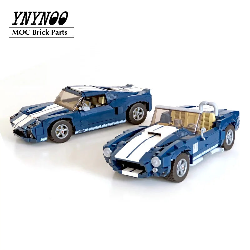 NEW MOC-10265 Mustangs Shelby GT500 Building Block Car Bricks F150 Raptor Classic Pickup Assembled Model DIY Toys Birthday Gifts - CADA BRICKS®