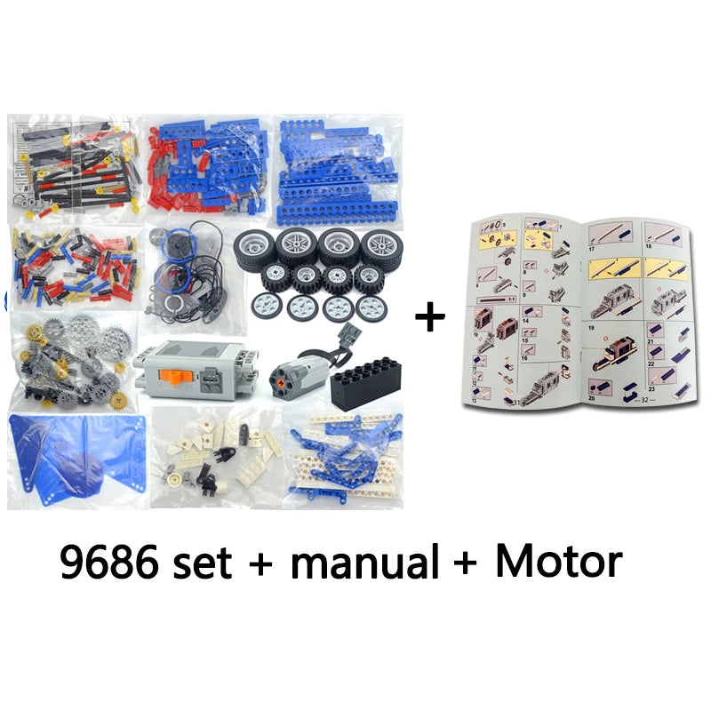 STEM 9686 Technical Parts Multi Technology Programming Educational Student Learn Building Blocks Power Function Set For Kids Toy