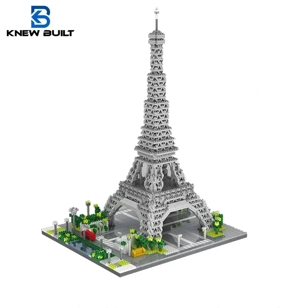 Knew Built 3 Size Choice Paris Eiffel Tower Micro Mini Building Blocks Toy France’s Pride Collectible Decoration and Gift-Worthy - CADA BRICKS®