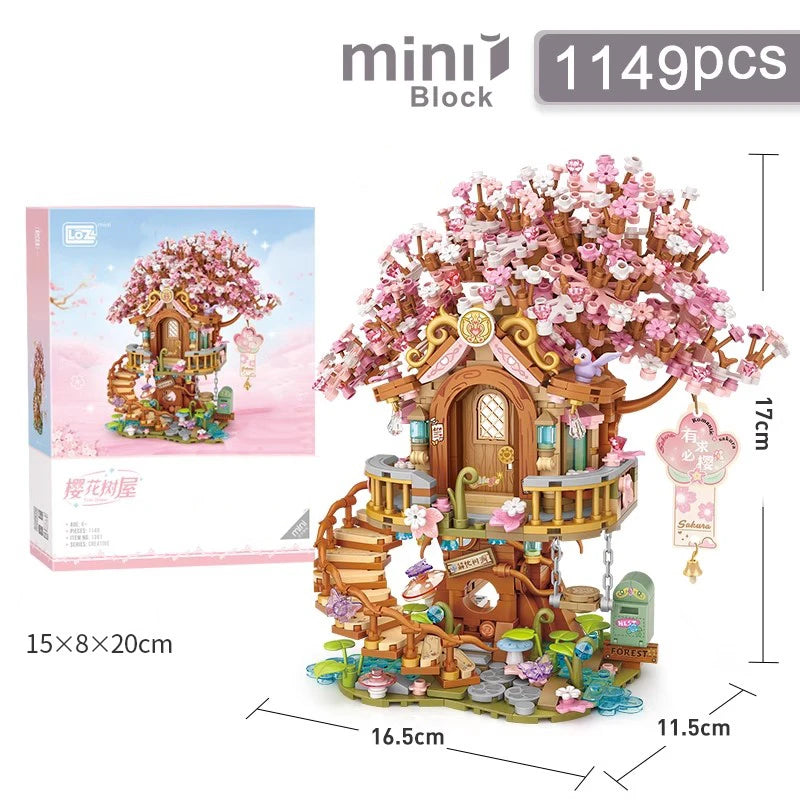 Street View Series Building blocks Izakaya Shaved Ice Shop Takoyaki Shop Coffee shop Panda Tea House model children's gift - CADA BRICKS®