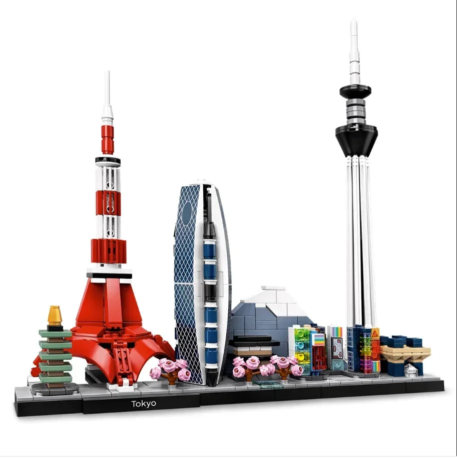 Architektura Paryż Dubaj Londyn Sydney Chicago Szanghaj Zestaw klocków Klasyczne miasto Model Zabawki dla dzieci Prezent