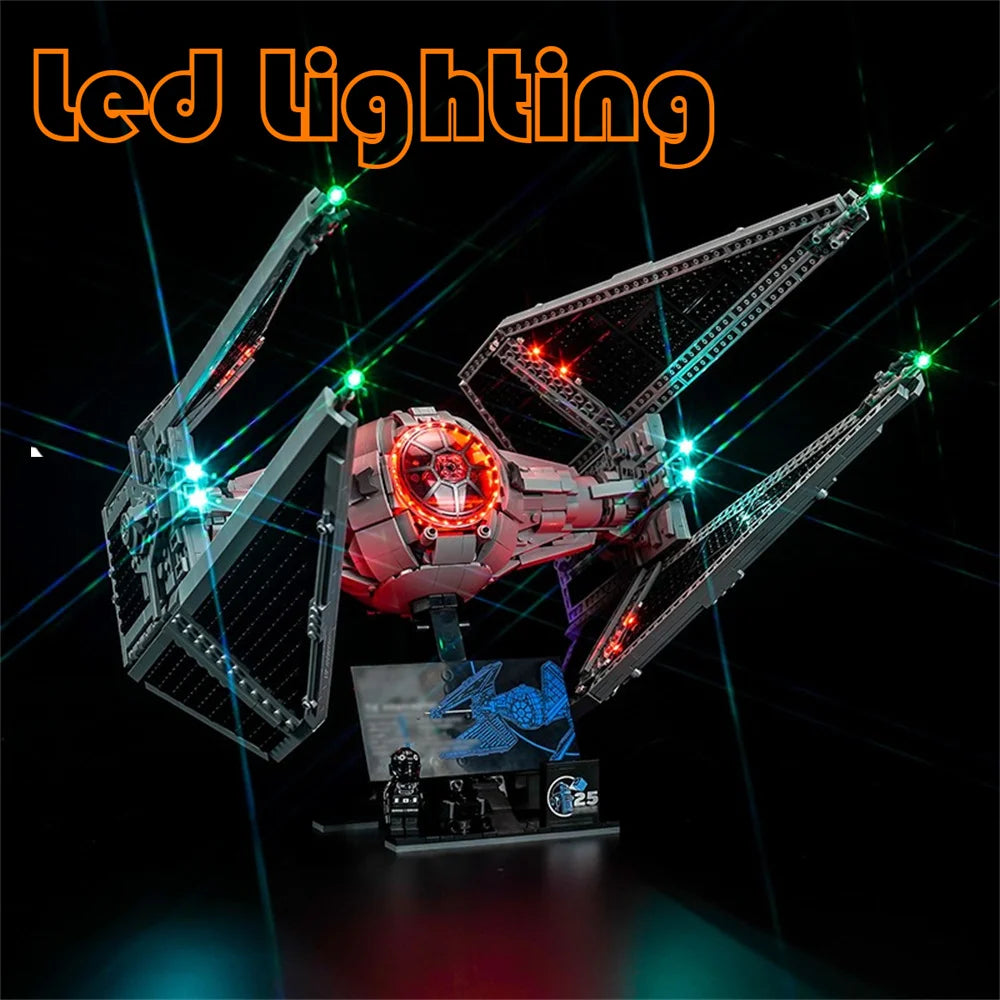 Lighting Set For LEGO 75382 TIE Interceptor Return of the Jedi Starsing Wars Not Include Building Blocks (Only Led Light Kit) - CADA BRICKS®