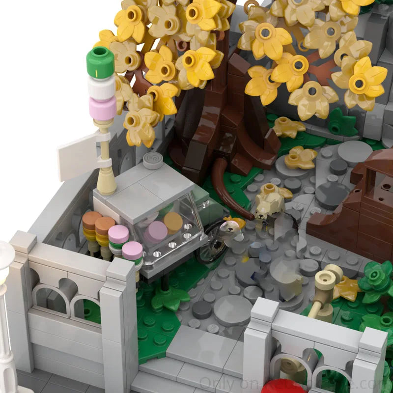 Moc Building Blocks Chinese style Garden Architecture Technology Module Building Blocks Festival Gift Children's Toy DIY Set