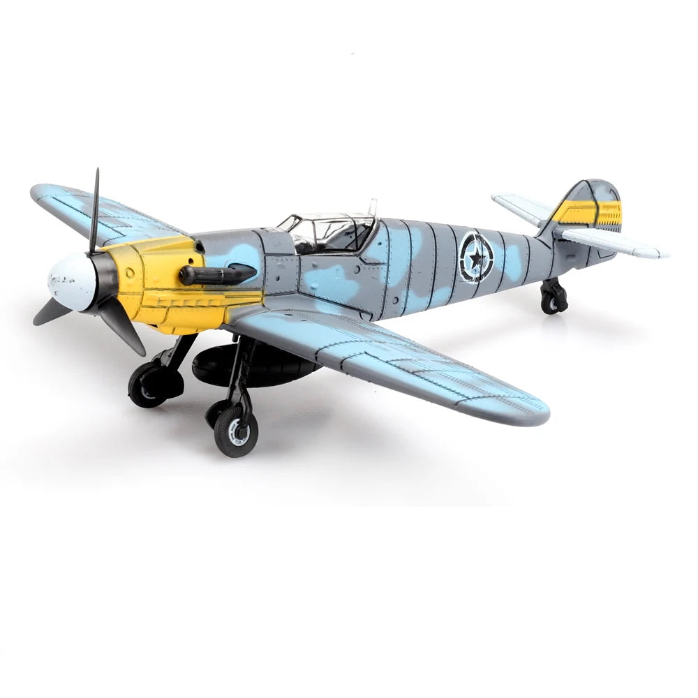 ViiKONDO Aircraft Toy Model Building Kit 1/49 WWII German BF109 Fighter Warplane DIY Assembly Fun Kid Airplane Gift Office Decor
