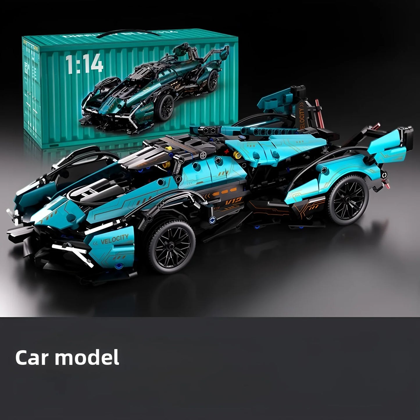Technical Racing Sport Car Model Building Blocks technic adults 1:14 DIY Supercar Brick Puzzle Toys Kid Adult Gift(1000+granule)