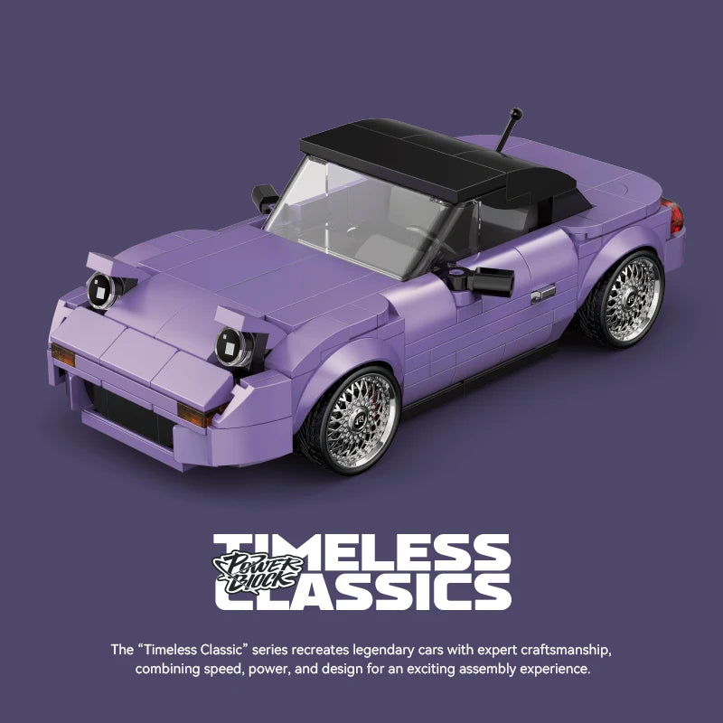 NEW Creative City Retro Technical Speed Champions Car Building Blocks Convertible Vehicle Bricks Model Toys Kids Christmas Gifts