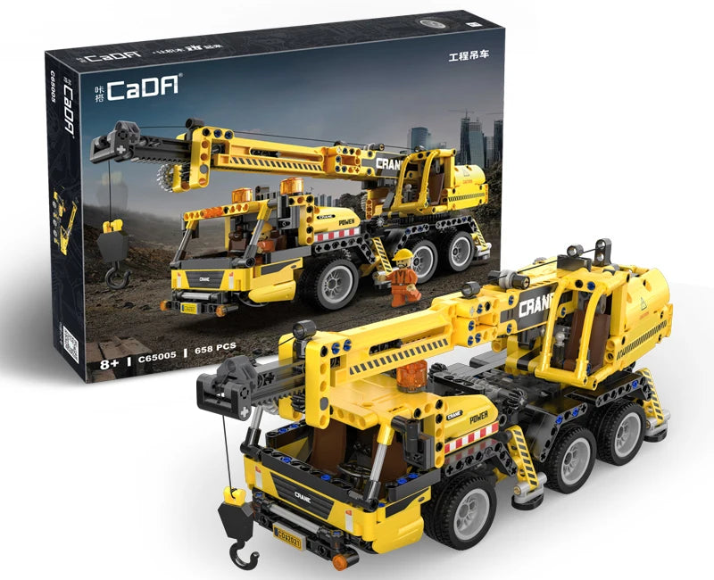 Cada 693Pcs City WheelLoader Car Heavy Mining Truck Building Blocks DIY Engineering Excavator Bricks Toy For Kids Gift