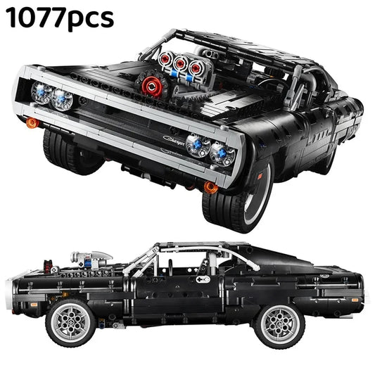 Technical Car Dodged Charger Racing Car Building Blocks Model Movie Fast And Furious Famous Vehicle 42111 Bricks Boy Toys Gifts - CADA BRICKS®