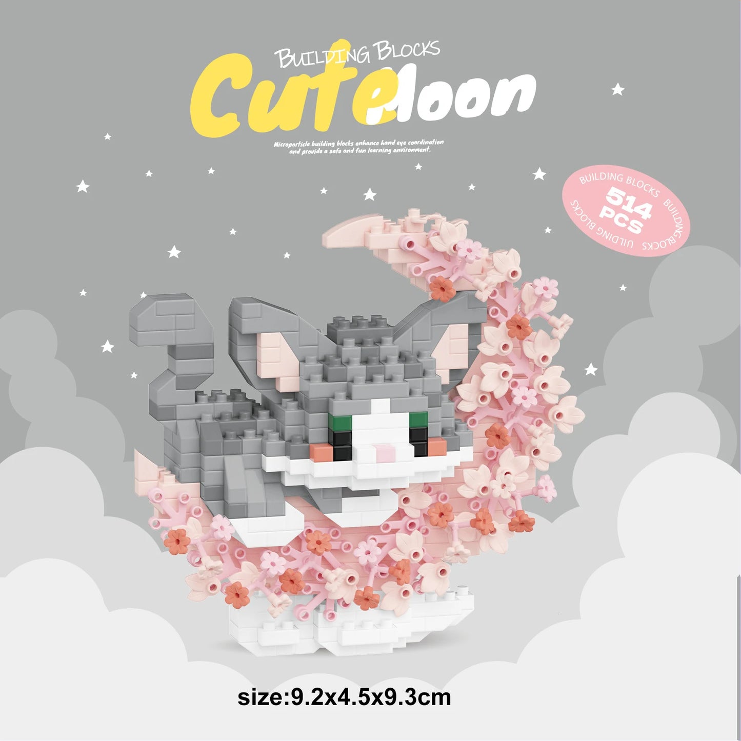 Mini Dog Cat panda raccoon Cute Pet Small Building Block Model Series Ornaments Children's Toy Christmas Birthday Gifts for Kids - CADA BRICKS®