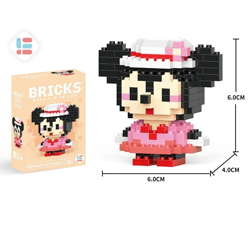 Disney LiLo Stitch Toys Building Blocks Pokeman Pikechu lega Anime Cartoon Character Model Building Blocks Toy for children Gift - CADA BRICKS®