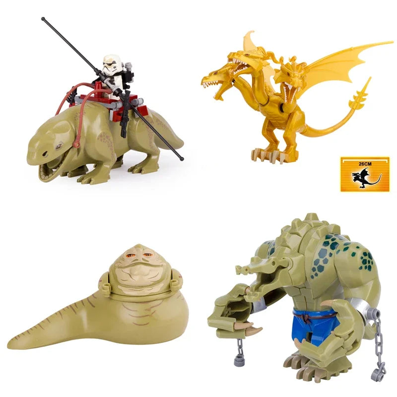 HOT Movie Series Space Wars Smaug Troll Dewback Rancor Jabba Big Size Beasts Bricks Building Anime Figures Toys for Kids Gift - CADA BRICKS®
