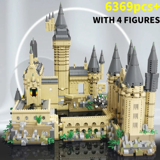 Micro Bricks City Creative Medieval Magic Castle Series School Architecture Palace Model Building Blocks Gifts Kid Assembly Toys