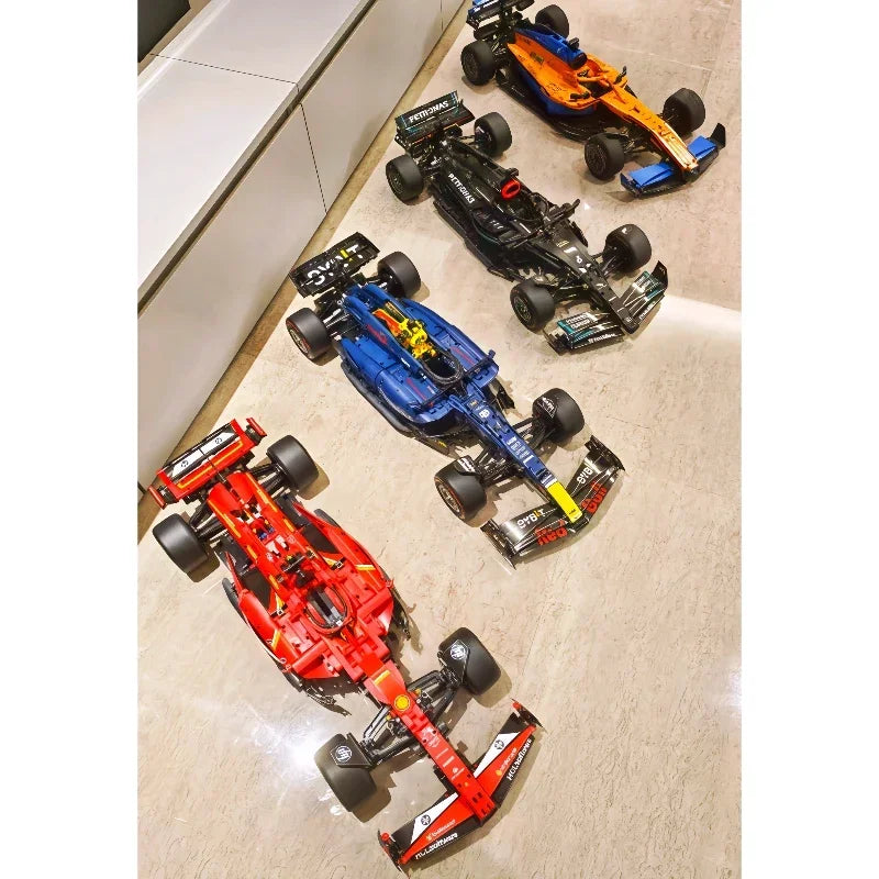 MINISO F1 Racing Series F1 W14 42171 Performance MCL Formula 42141 RB20 F1 42206 SF24 F1 42207 Supercar Model Christmas Gifts