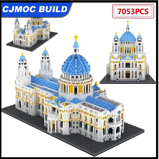 7053 Pcs City Mini St Paul Cathedral Architecture Building Blocks Famous Castle Moc Bricks Educational Gifts Toys For Children - CADA BRICKS®