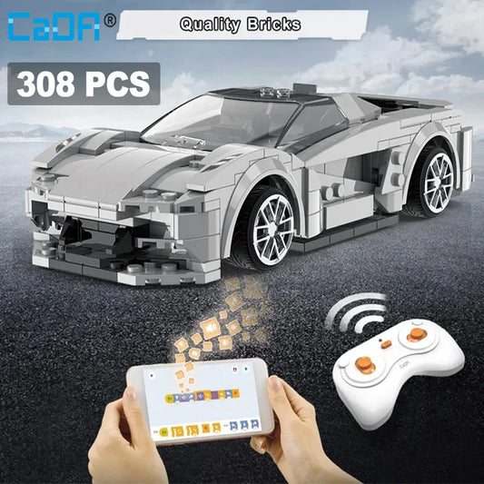 Cada RC APP Remote Control Lotus Sports Car Building Blocks City RC Vehicle Racing Car Bricks Gifts Toys for Boys Children gifts - CADA BRICKS®