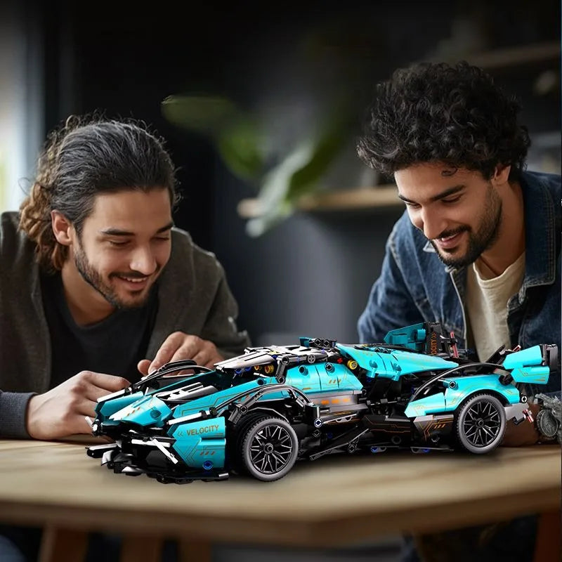 Technical Racing Sport Car Model Building Blocks technic adults 1:14 DIY Supercar Brick Puzzle Toys Kid Adult Gift(1000+granule)