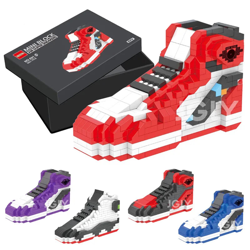 DIY Mini Building Block Boys Sport Basketball Shoes Sneakers Model Anime Buliding Bricks Toys Assembly For Blocks Toy Kids Gifts - CADA BRICKS®
