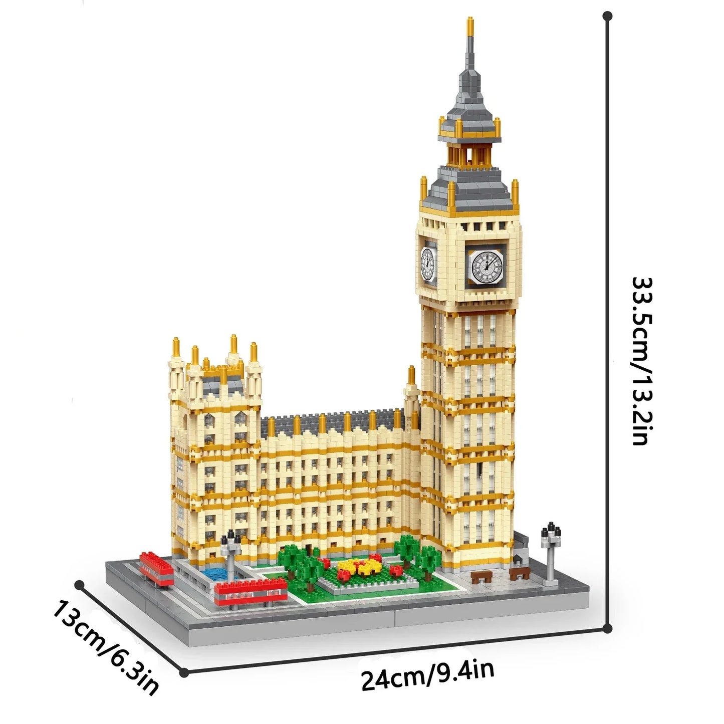 Knew Built 3 Size Choice Paris Eiffel Tower Micro Mini Building Blocks Toy France’s Pride Collectible Decoration and Gift-Worthy - CADA BRICKS®