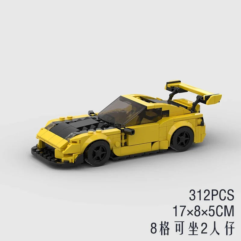MOC Speed Champions Super Race Car F1 Great Vehicle Racing Model Building Blocks Bricks Sports Pickup Truck City Technique Toy - CADA BRICKS®