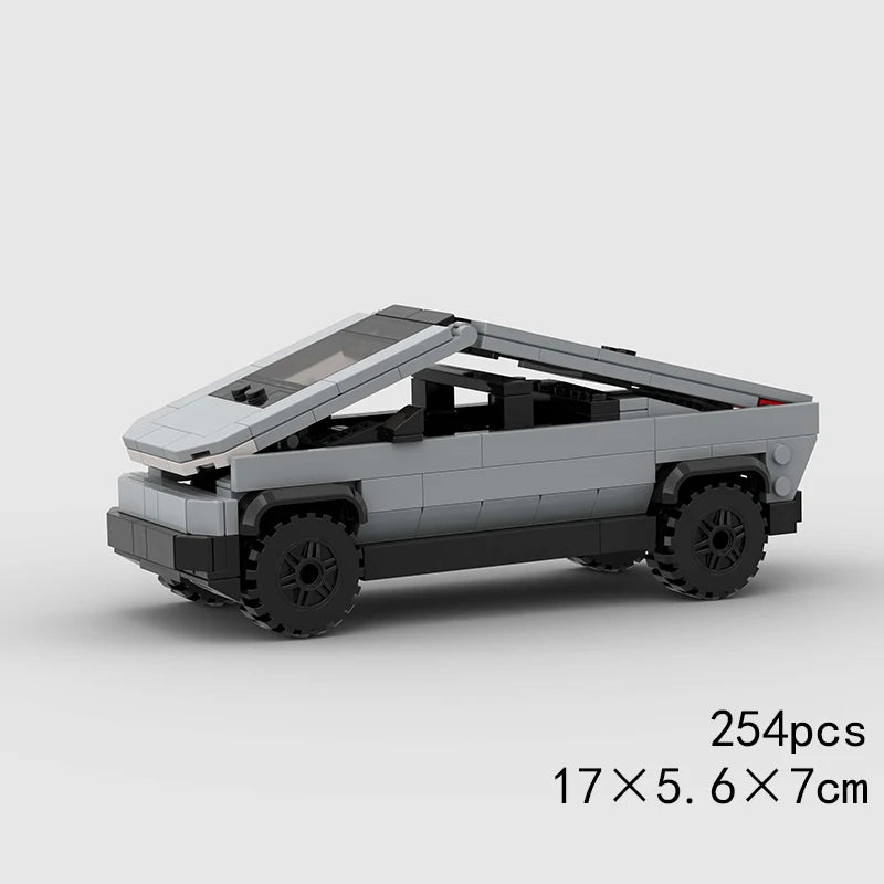 City Truck Vehicle Pickup Heavy Cargo Transport Model Building Blocks Machinery Shop Van Creative Carriage Harvester Car Kid Toy - CADA BRICKS®