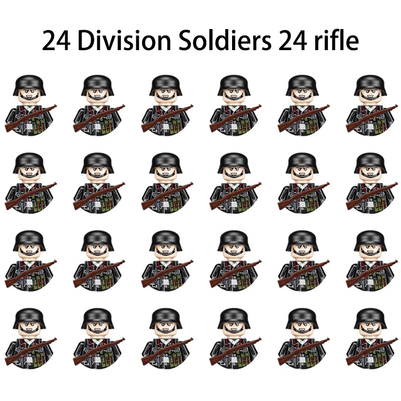 Military Building Blocks, Figures, Action Figures, Toys, Mini Dolls, Soldier Characters, Children's Toys, National Army Phalanx - CADA BRICKS®