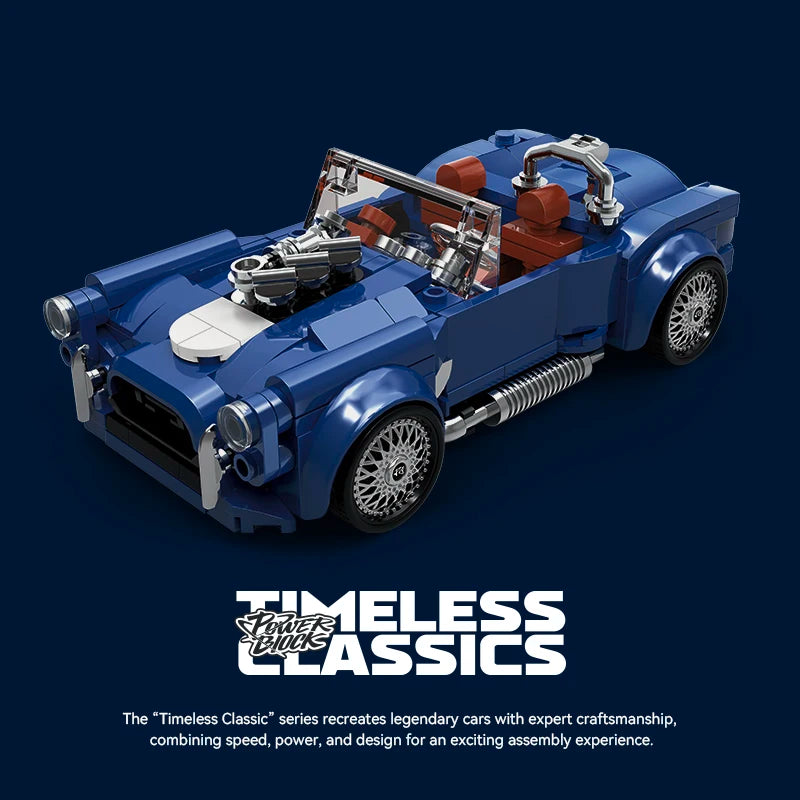 NEW Creative City Retro Technical Speed Champions Car Building Blocks Convertible Vehicle Bricks Model Toys Kids Christmas Gifts