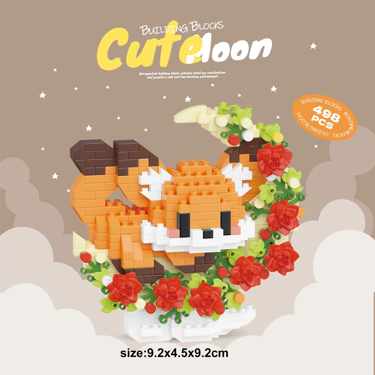 Mini Dog Cat panda raccoon Cute Pet Small Building Block Model Series Ornaments Children's Toy Christmas Birthday Gifts for Kids - CADA BRICKS®