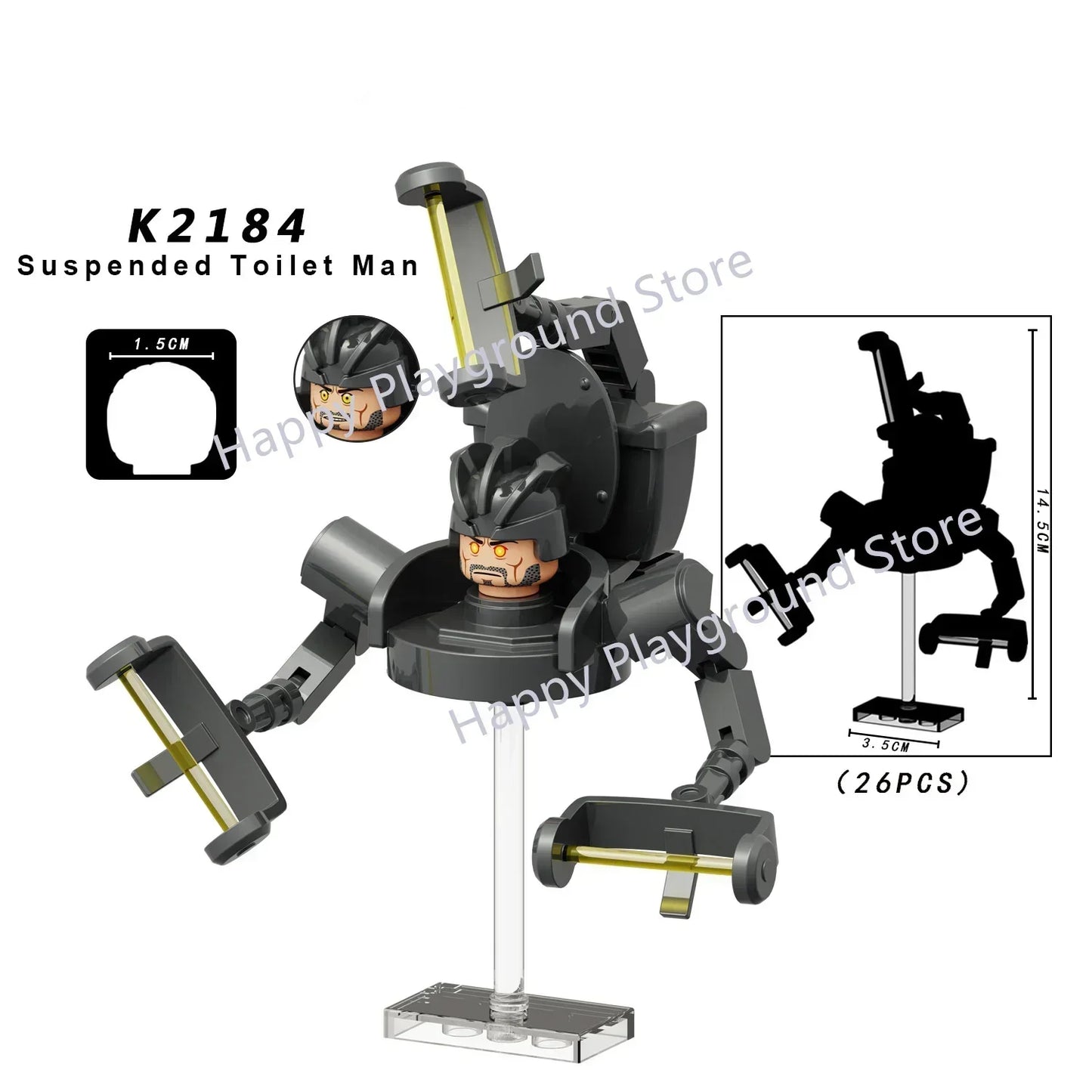 New KDL SWAT Skibidi Toilet Man Figures Anime Block Toys TvMan Titan Cameraman Speakerman Bricks Model Toy For Kid Birthday Gift - CADA BRICKS®
