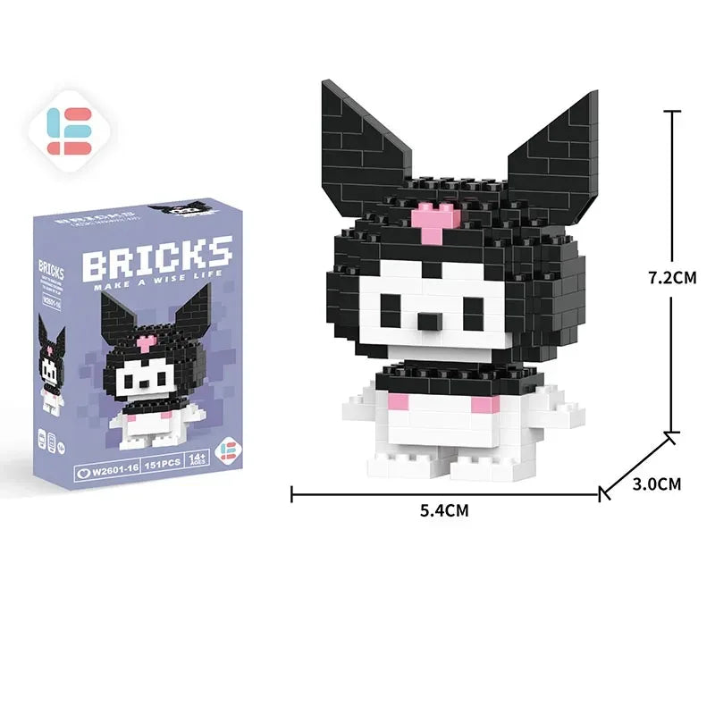 Disney LiLo Stitch Toys Building Blocks Pokeman Pikechu lega Anime Cartoon Character Model Building Blocks Toy for children Gift - CADA BRICKS®