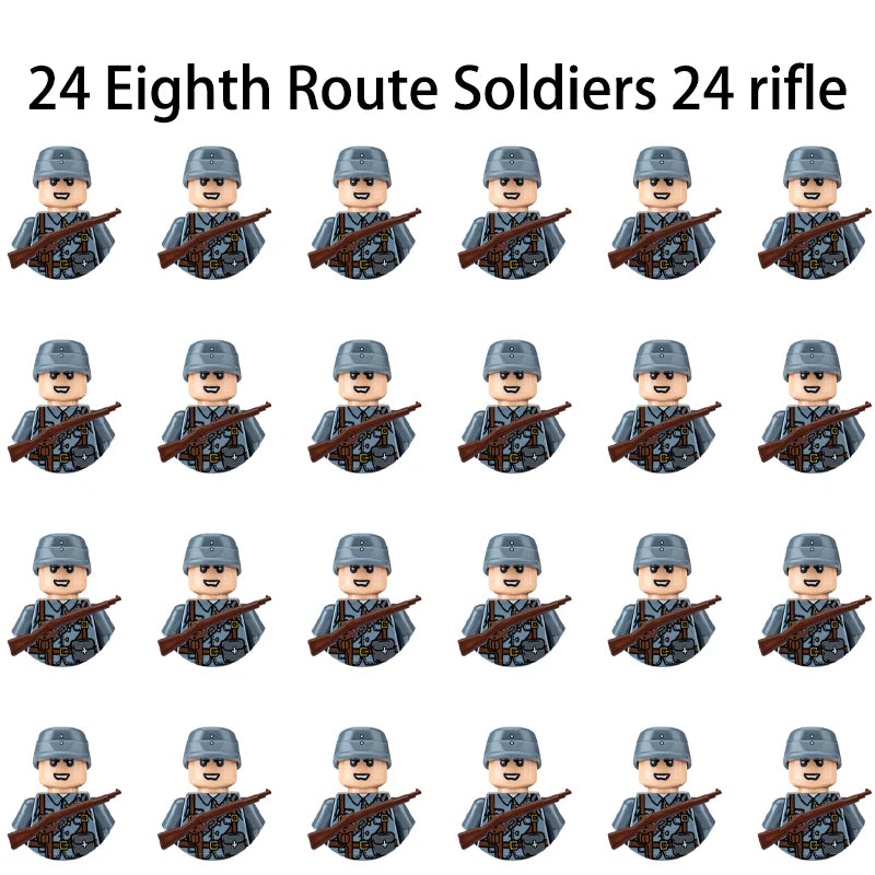 Military Building Blocks, Figures, Action Figures, Toys, Mini Dolls, Soldier Characters, Children's Toys, National Army Phalanx - CADA BRICKS®