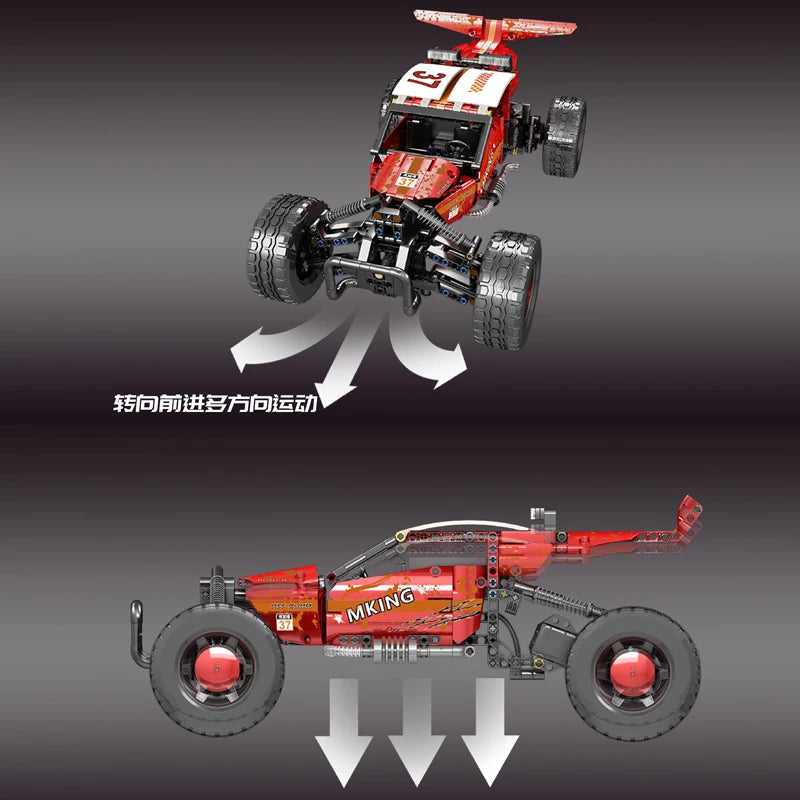 Mould King 18019B Technical Car Building Block The Motorized Hurricane Off-road Vehicle Car Model Toys Kids Christmas Gifts
