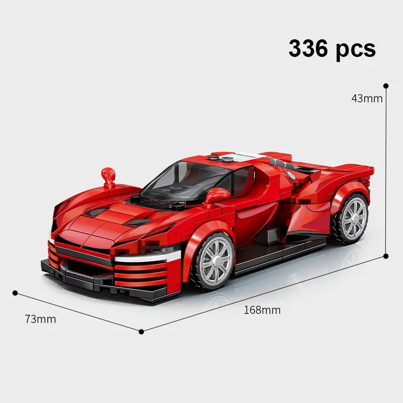 Moc Speed Champion Technical Car City Vehicle Racing Car Building Blocks Sports Car Garage Carro Rennau Voiture Creative Toys - CADA BRICKS®