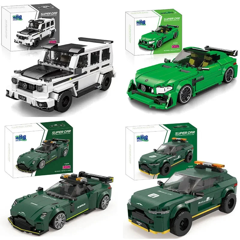 11 Types Speed Champions Car Hypercar Building Blocks MOC Construction Bricks Famous Sport Vehicle Toys Gift For Children Kids - CADA BRICKS®