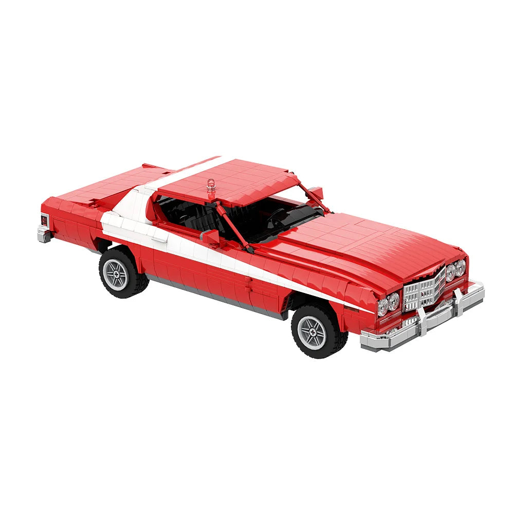 MOC Starsky & Hutch Klocki Ord Gran Torino 1975 Starsky & Hutch Klocki Model Zabawki Edukacyjne Prezent