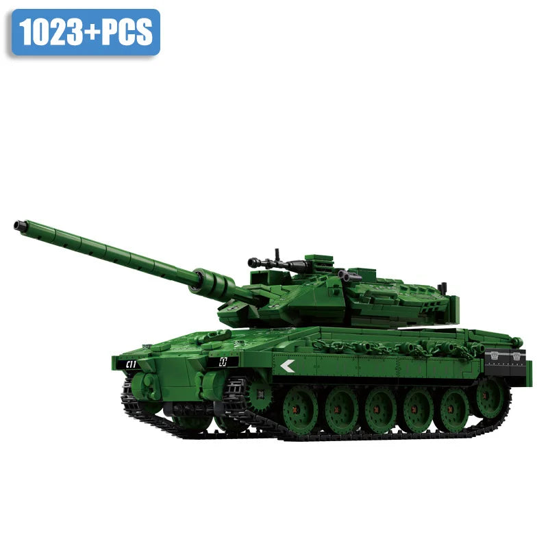 Military WW2 MOC Leopard 2A7 Army Main Battle Tank Soldiers Building Blocks Bricks M1 T90M Tank Set For Children Boys Gifts - CADA BRICKS®