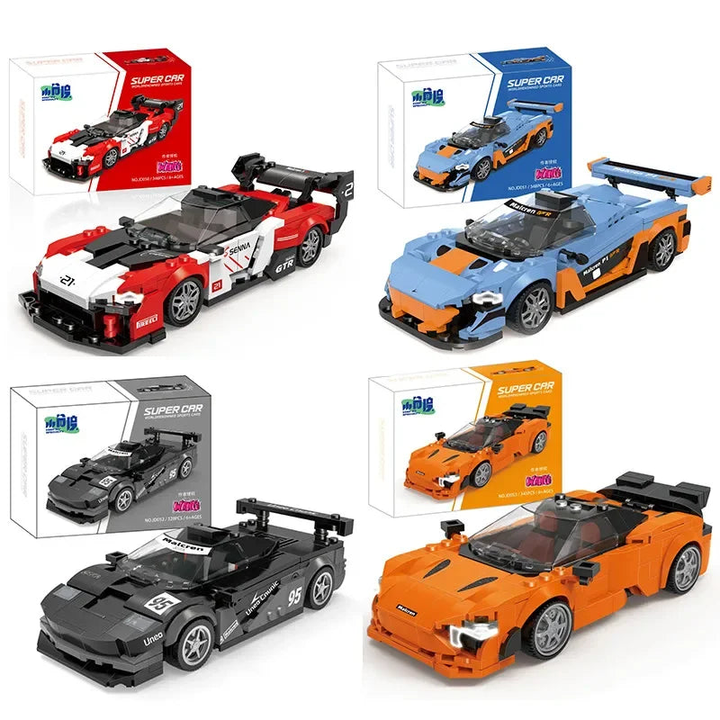 11 Types Speed Champions Car Hypercar Building Blocks MOC Construction Bricks Famous Sport Vehicle Toys Gift For Children Kids - CADA BRICKS®